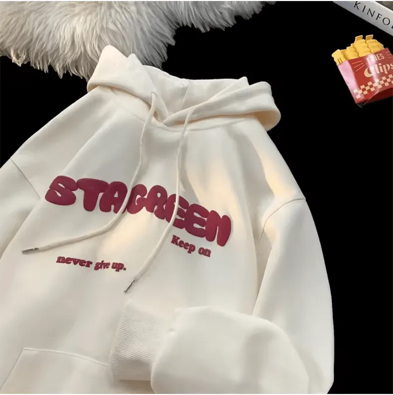 2025 Letter Printed Hoodies – Y2K Vintage Streetwear for Men & Women
