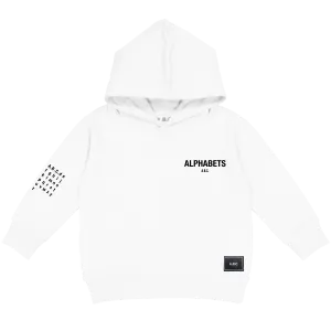 ALPHABETS HOODIE (WHITE)