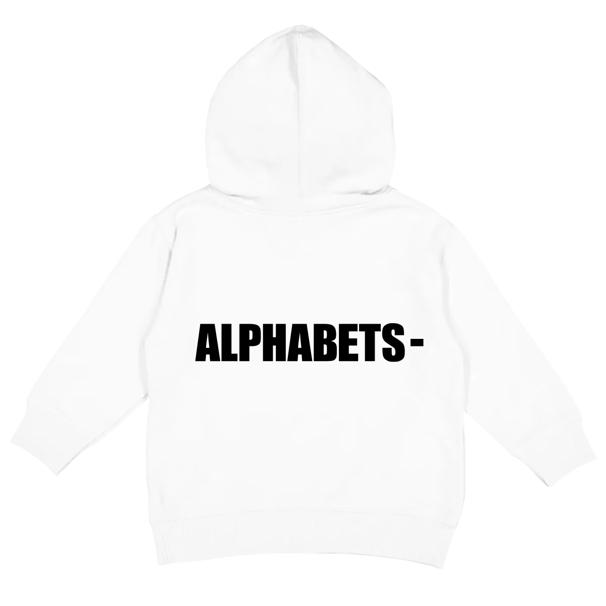 ALPHABETS HOODIE (WHITE)