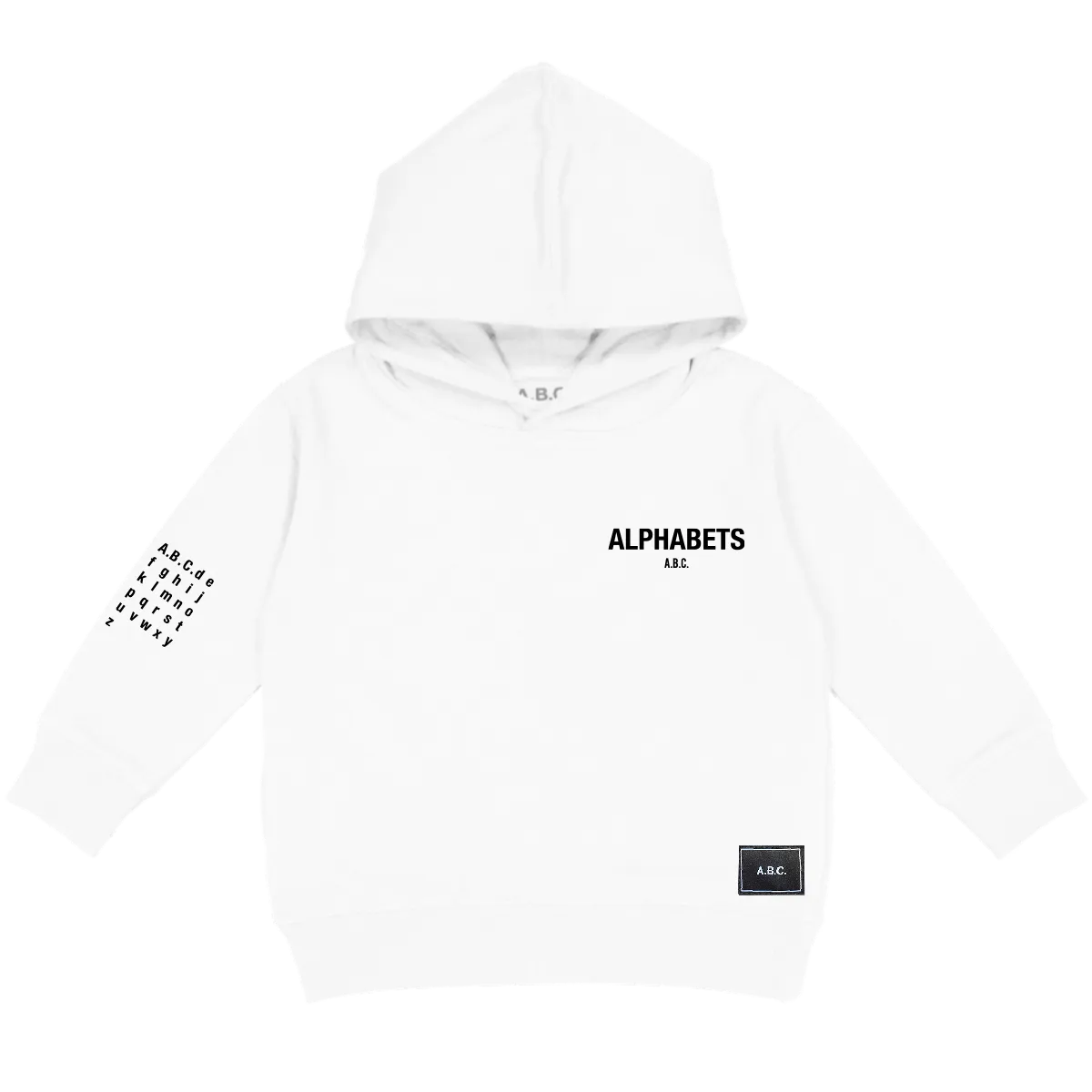 ALPHABETS HOODIE (WHITE)