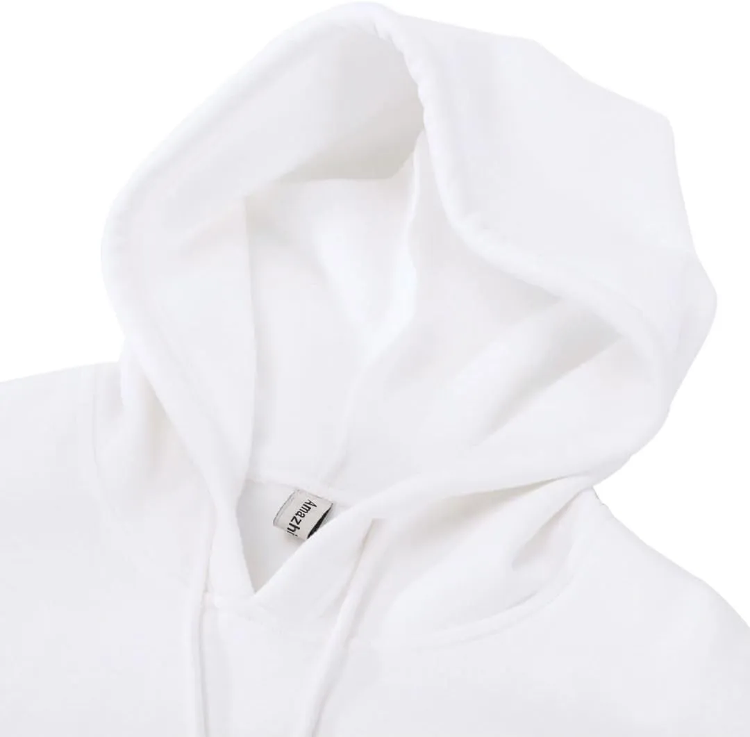 Amazhiyu Women's Cropped Hoodies Long Sleeves Fleece Crop Top Sweatshirt with Hooded
