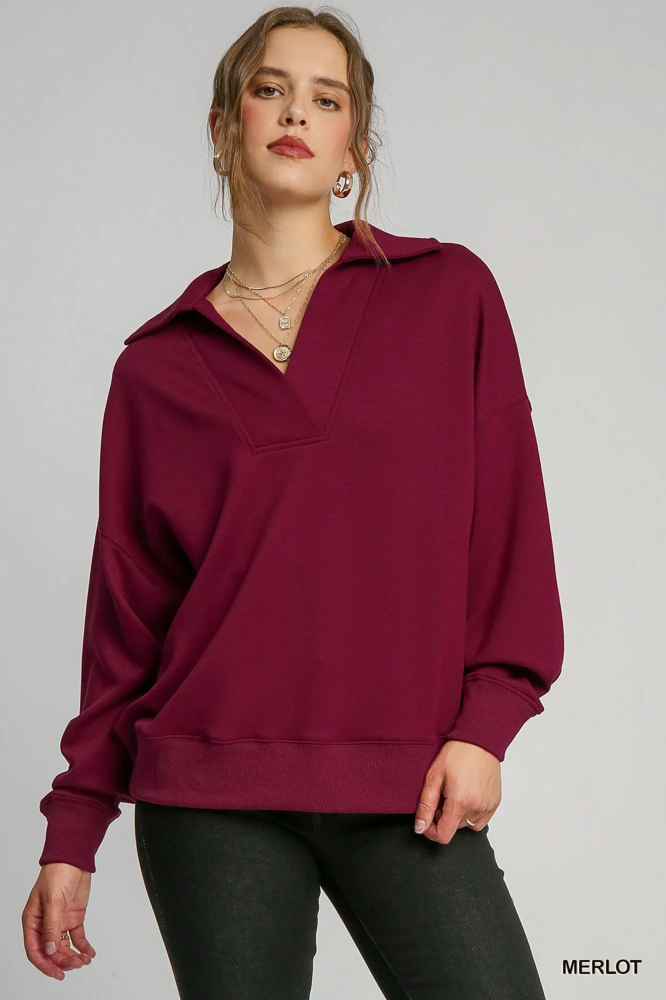 AMBER BUTTERY SOFT KNIT TOP