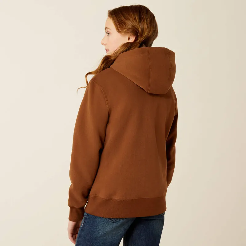 Ariat Girl's Ranch Collections Hoodie - Soft Silt