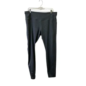 Athletic Leggings By Avia In Grey, Size:1X