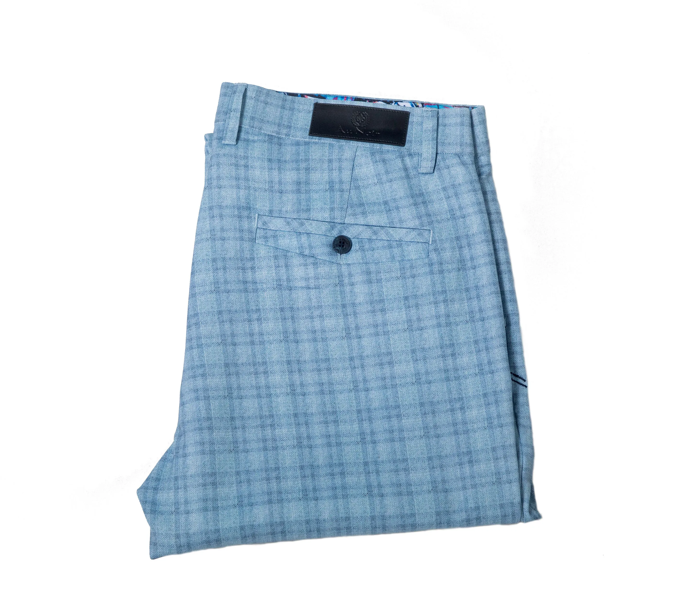 AU NOIR LUXURY STRETCH PANT- HANKS-WESSON Lt. Blue