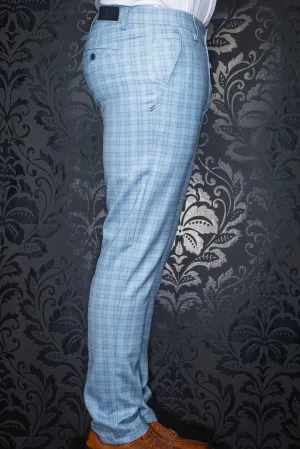 AU NOIR LUXURY STRETCH PANT- HANKS-WESSON Lt. Blue