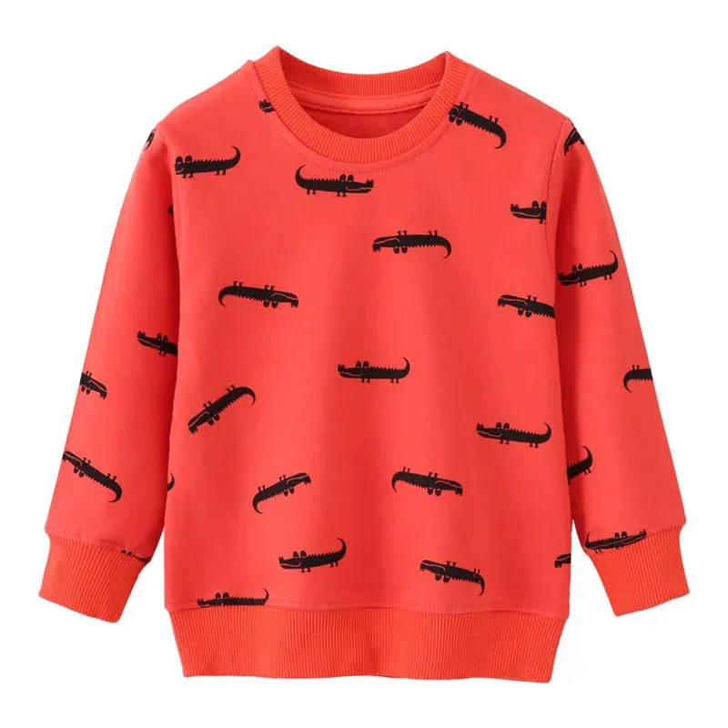 Baby Boy Long Dinosaur Animal Sweaters