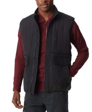 Bass Outdoor Mens Mixed Media Full Zip Vest Caviar XL