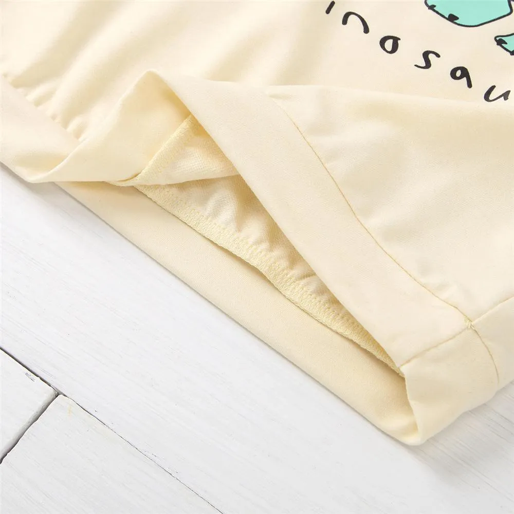 Boys Cute Dinosaur Printed Long Sleeve Tops Wholesale Boy Clothes