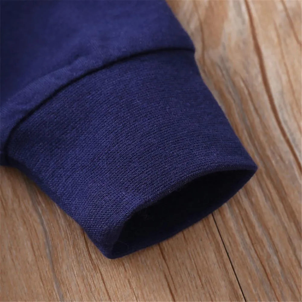 Boys Stripe Color Blocking Casual Tops