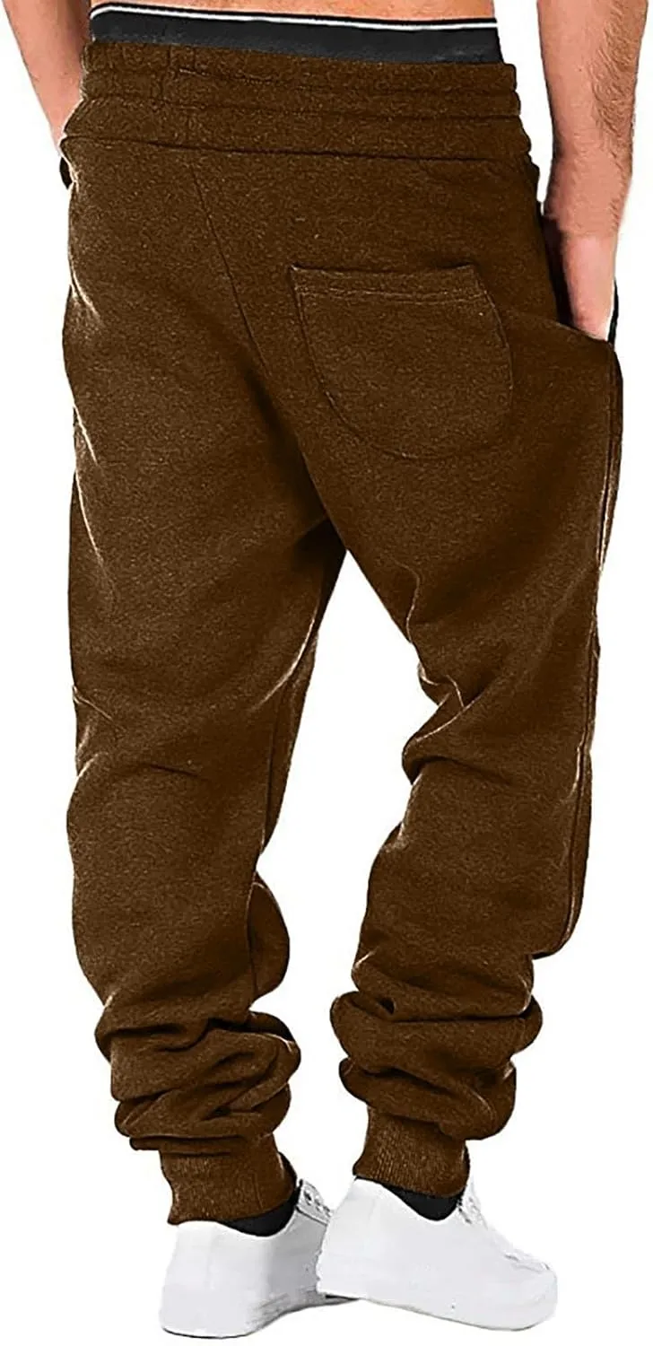Cargo Pants for Men Plus Size Casual Lace-up Athletic Pants Padded Cargo Joggers Hiking Pants Sweatpant Outdoor