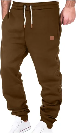 Cargo Pants for Men Plus Size Casual Lace-up Athletic Pants Padded Cargo Joggers Hiking Pants Sweatpant Outdoor