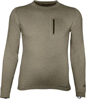 Carhartt Mens Base Force Midweight Thermal Base Layer Long Sleeve Pocket Shirt