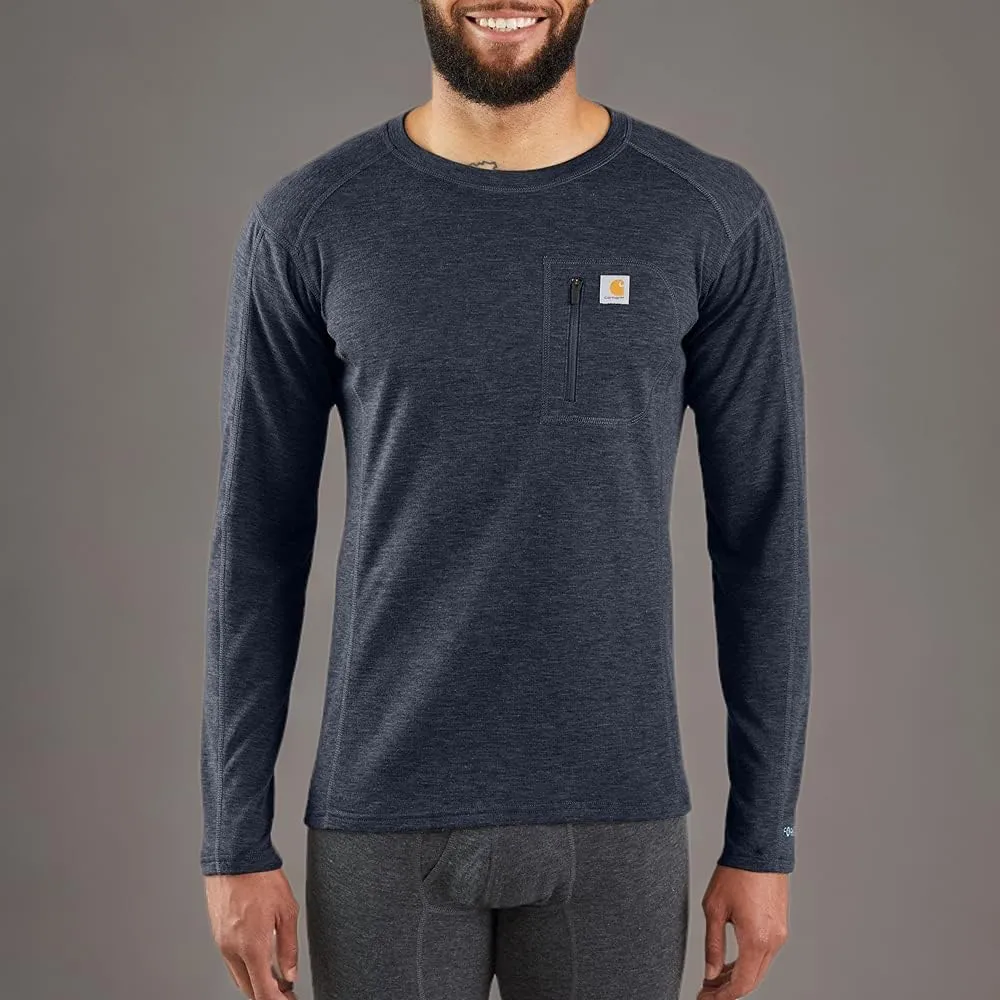 Carhartt Mens Base Force Midweight Thermal Base Layer Long Sleeve Pocket Shirt