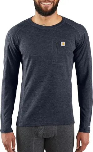 Carhartt Mens Base Force Midweight Thermal Base Layer Long Sleeve Pocket Shirt
