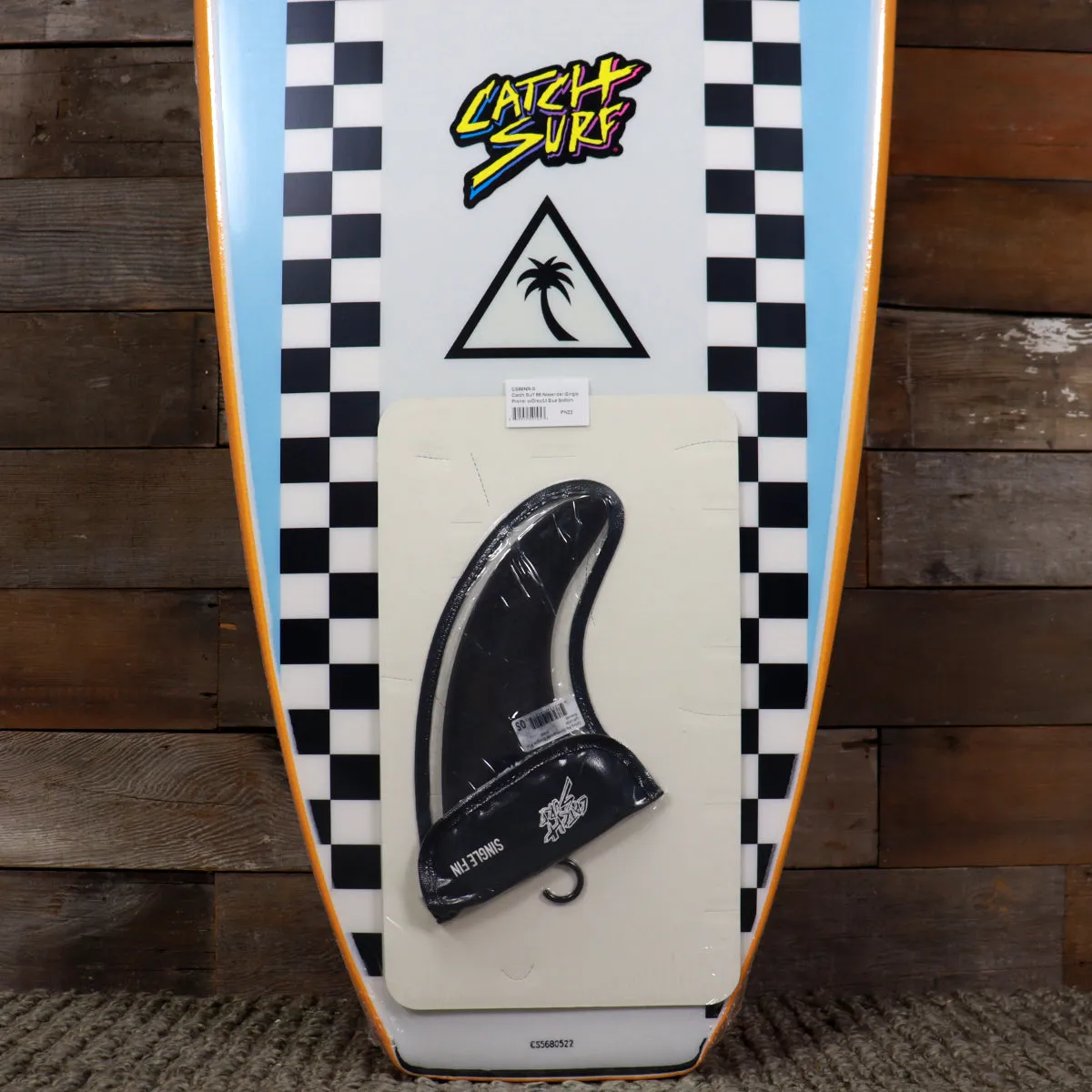 Catch Surf Heritage Noserider 8'6 x 22.90 x 3.15 Surfboard - Pilsner/Light Blue