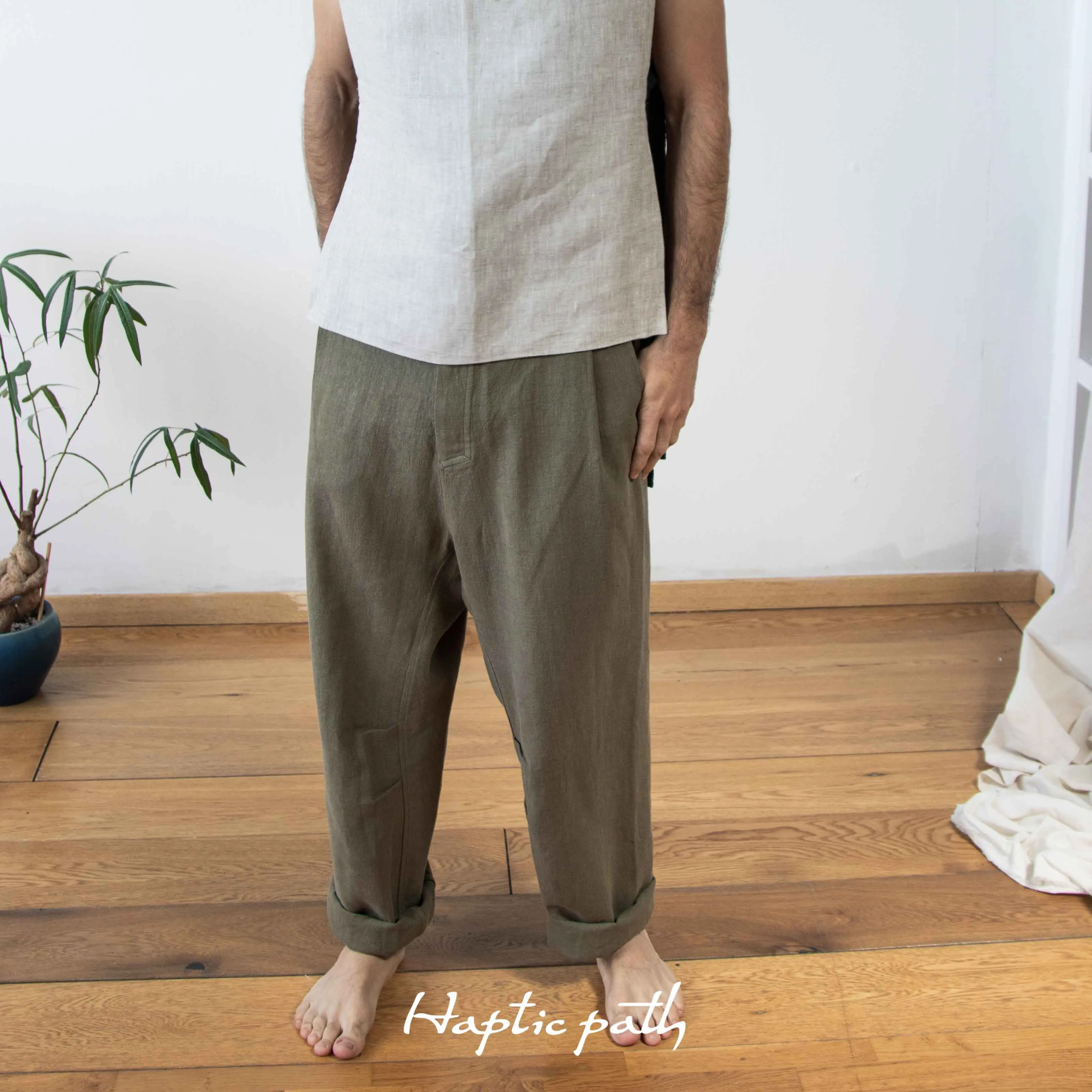 Custom wide unisex pants