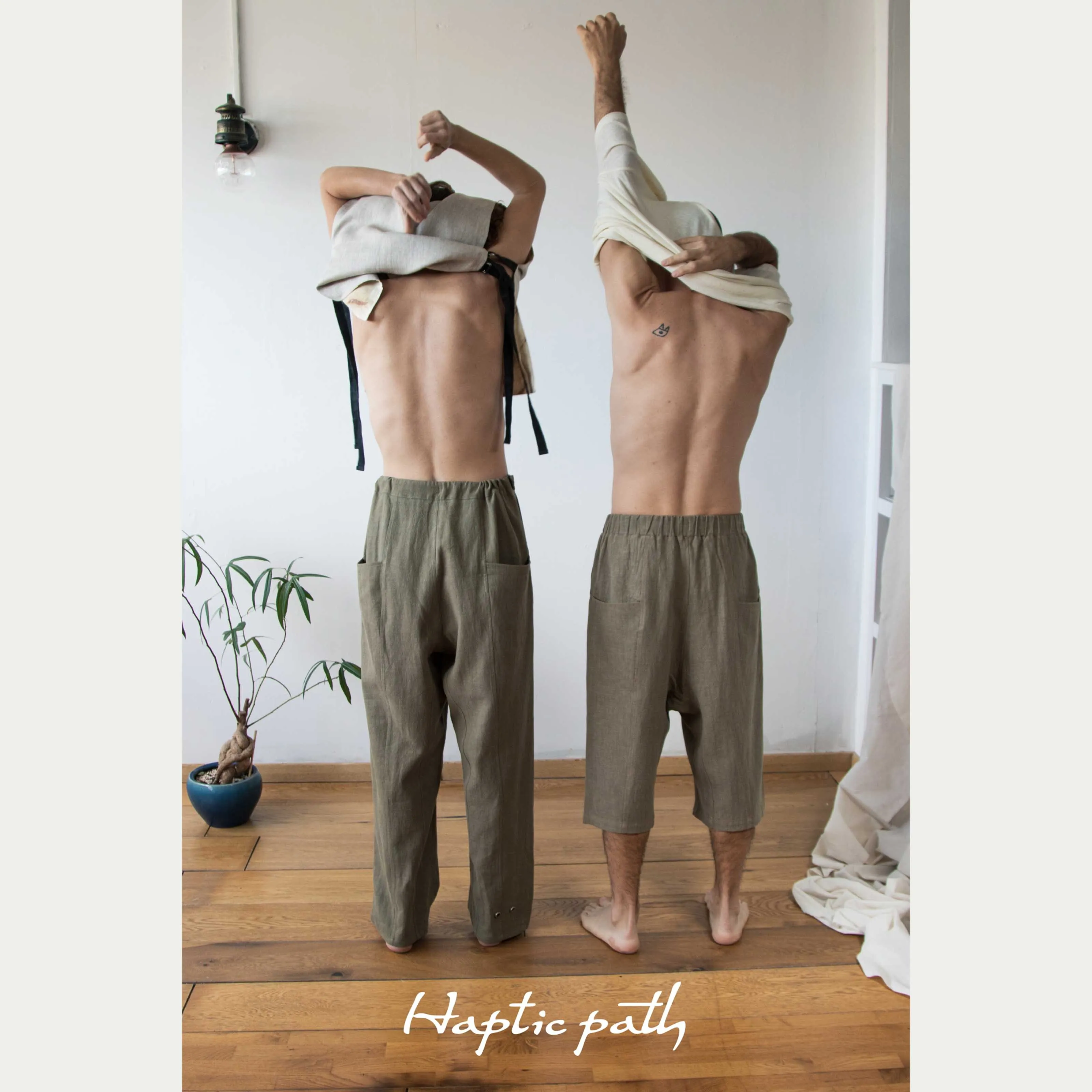 Custom wide unisex pants