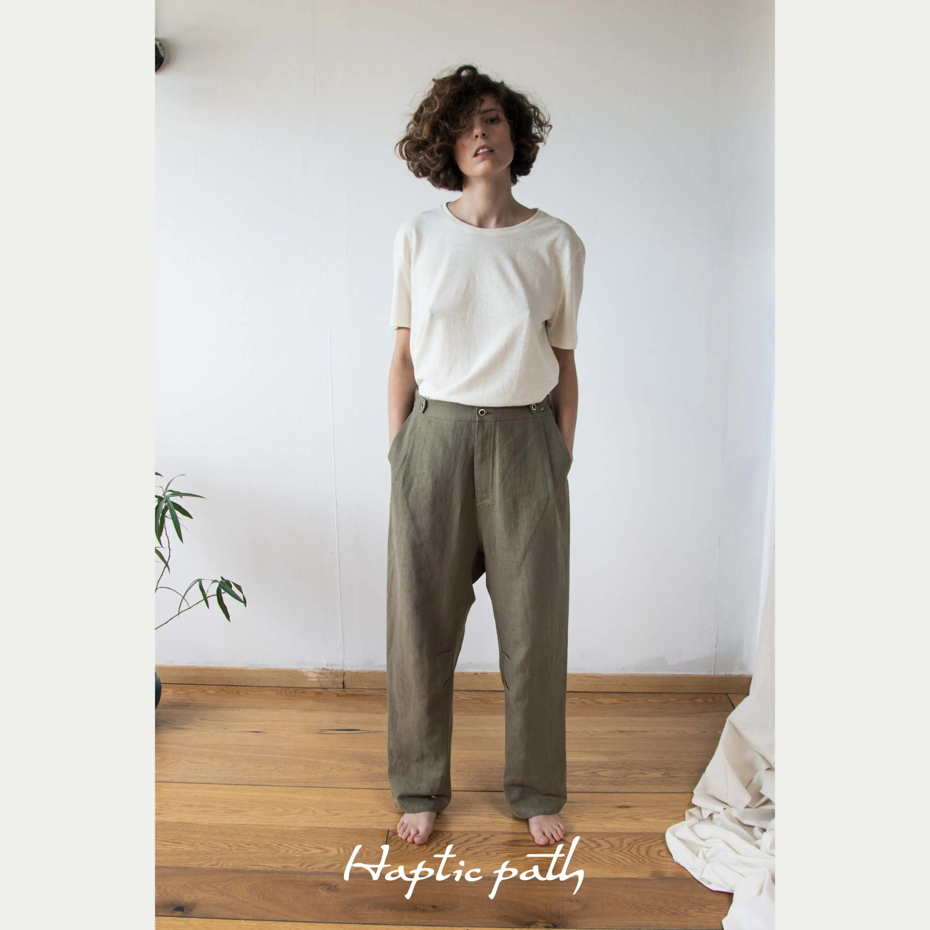 Custom wide unisex pants