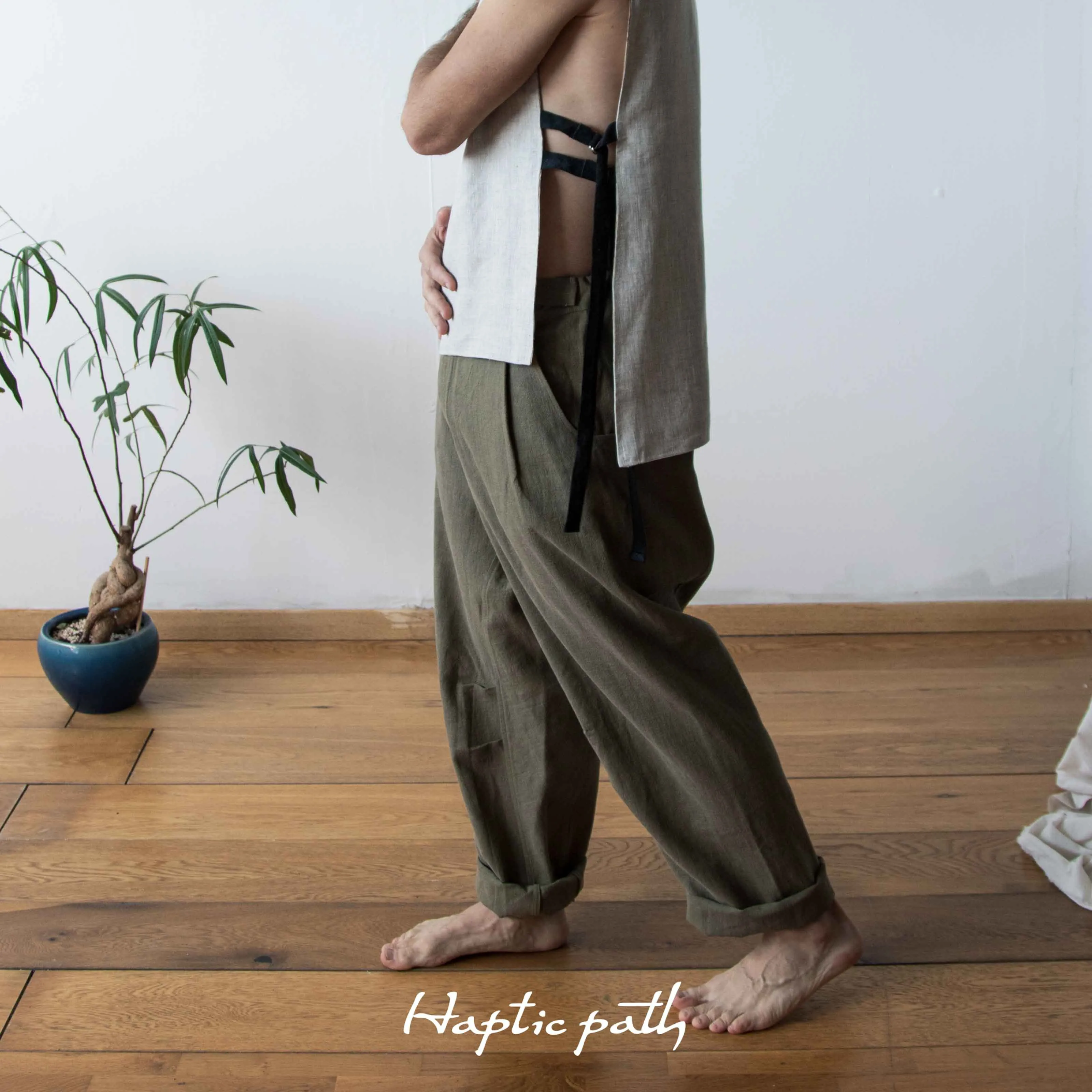 Custom wide unisex pants