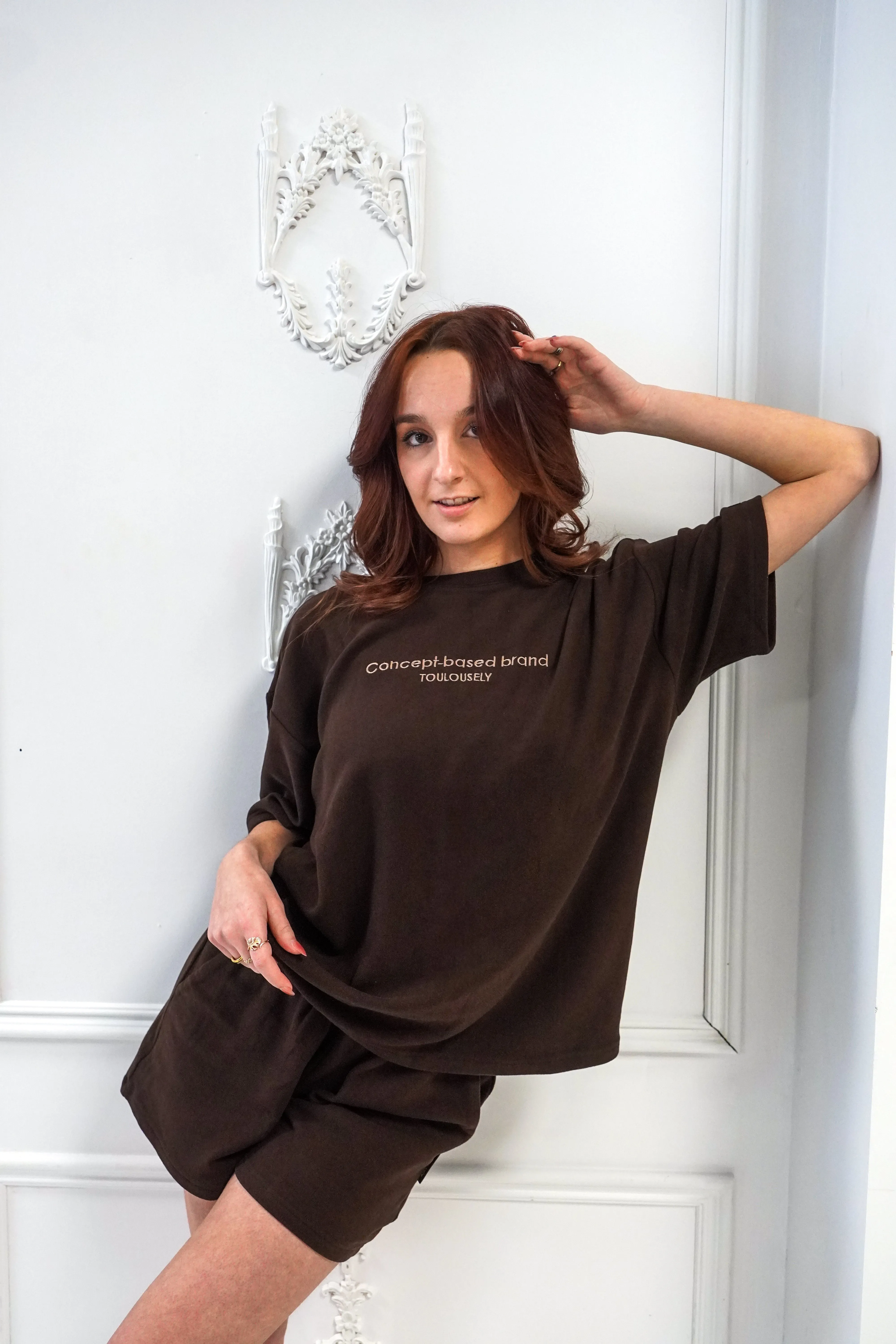 DARK BROWN SOFT T-SHIRTS - HUG