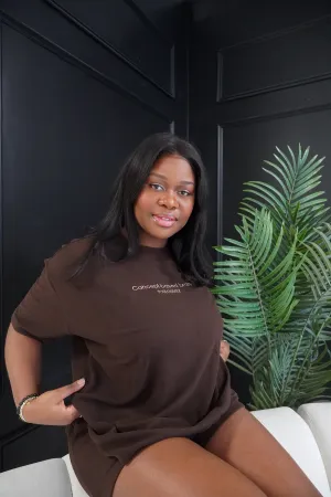 DARK BROWN SOFT T-SHIRTS - HUG