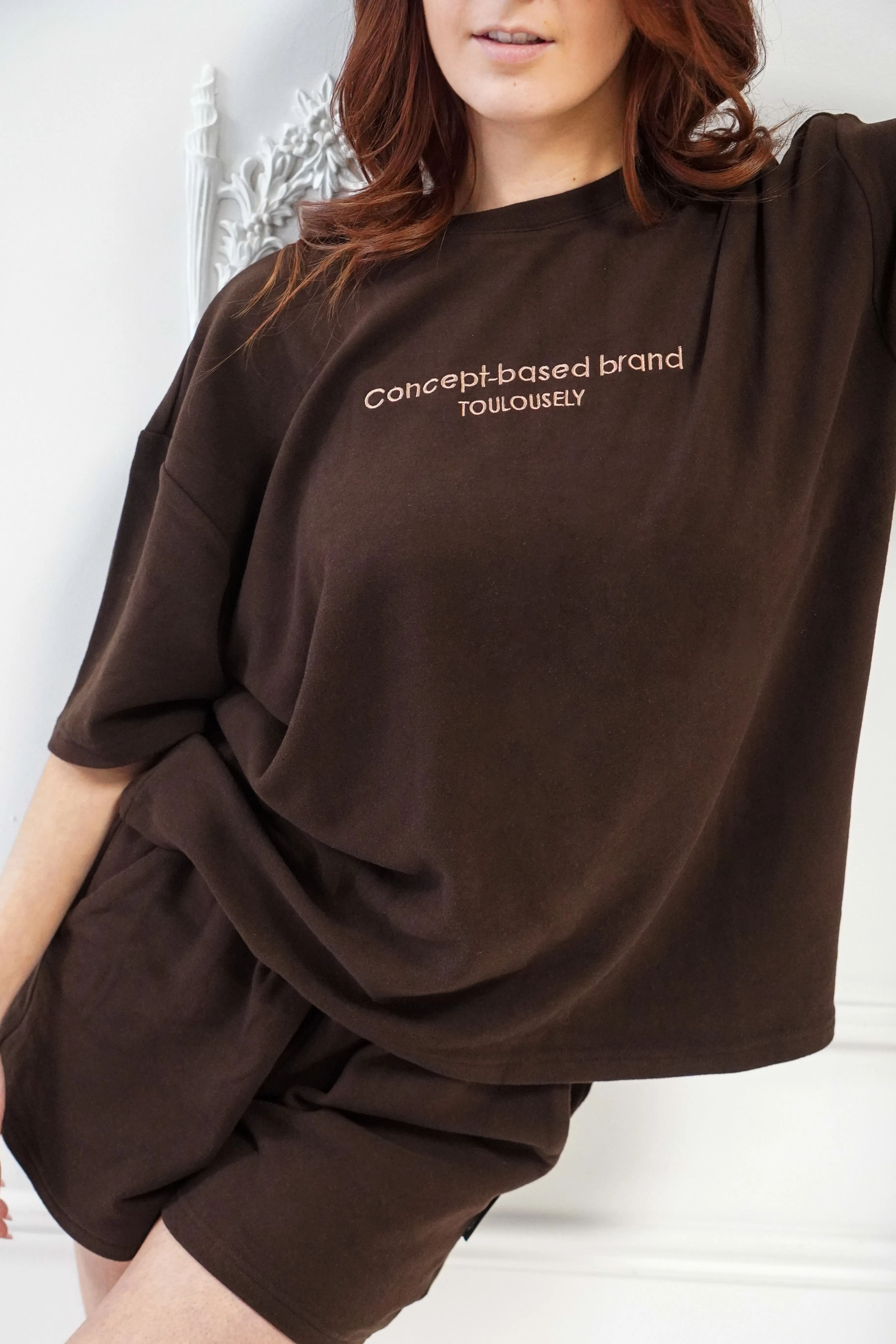 DARK BROWN SOFT T-SHIRTS - HUG