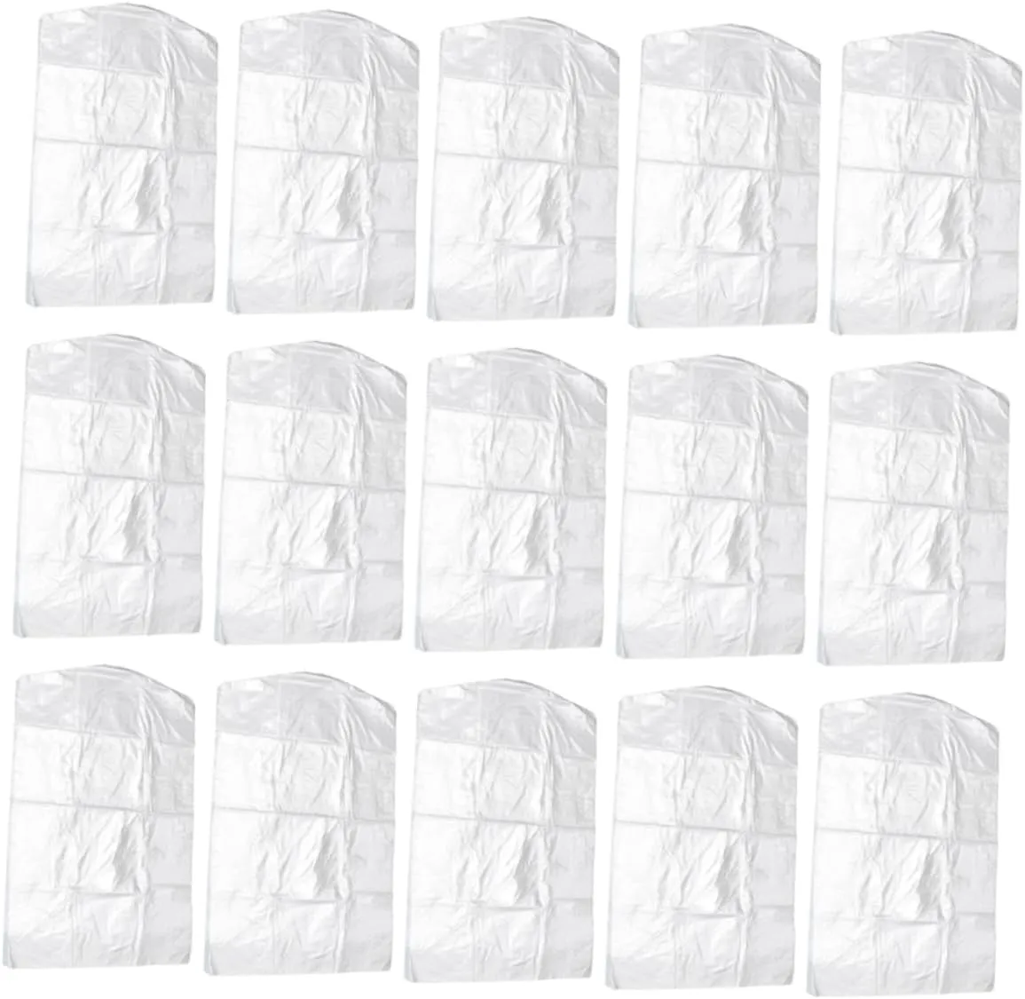 DECHOUS Dry Cleaning Bags for Clothes 20pcs Hanging Garment Bags Plastic Clothes Covers Wardrobe Storage