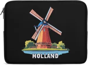 Dutch Holiday in Holland Laptop Case Sleeve Bag 10inch Durable Shockproof Protective Computer Carrying Cover Briefcase