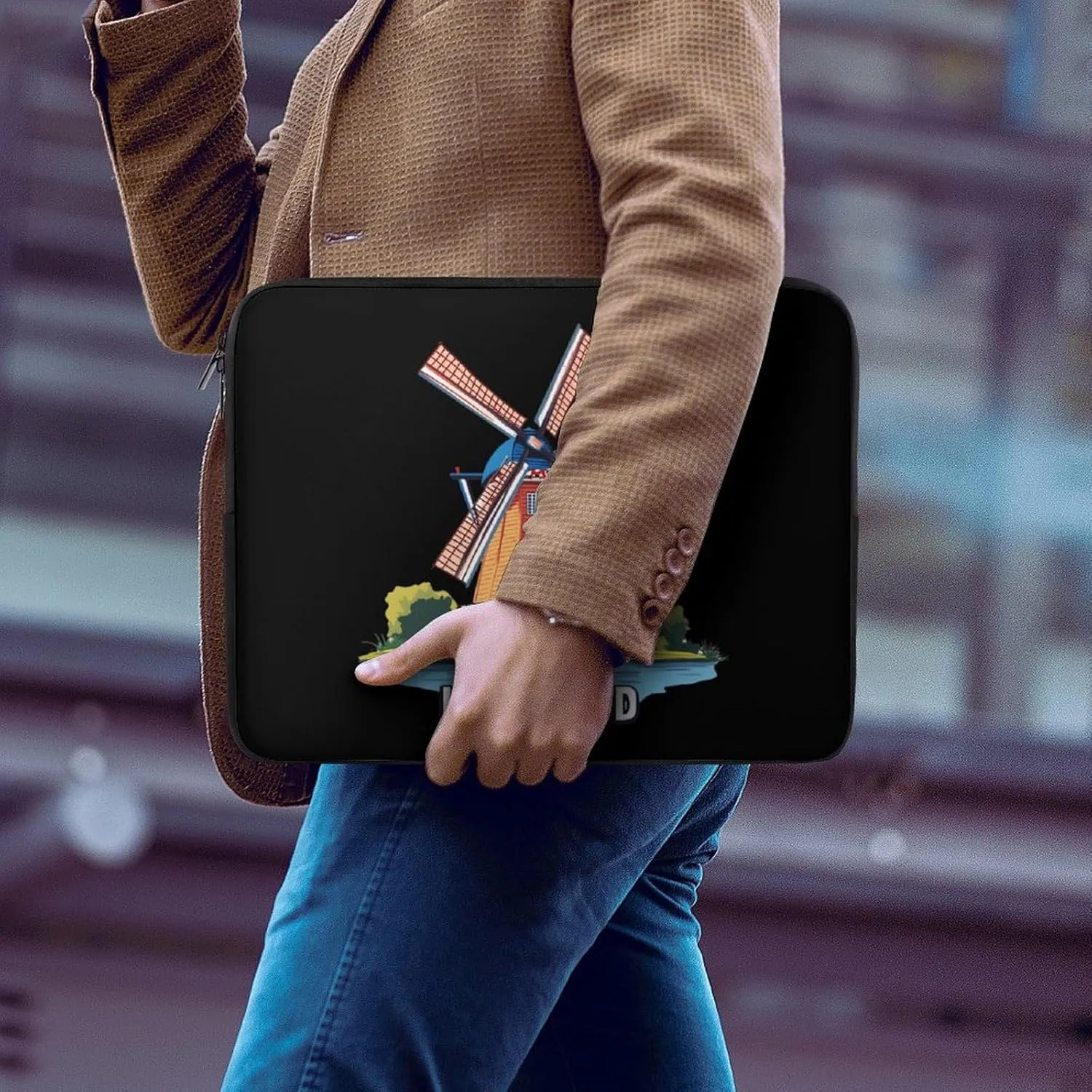 Dutch Holiday in Holland Laptop Case Sleeve Bag 10inch Durable Shockproof Protective Computer Carrying Cover Briefcase
