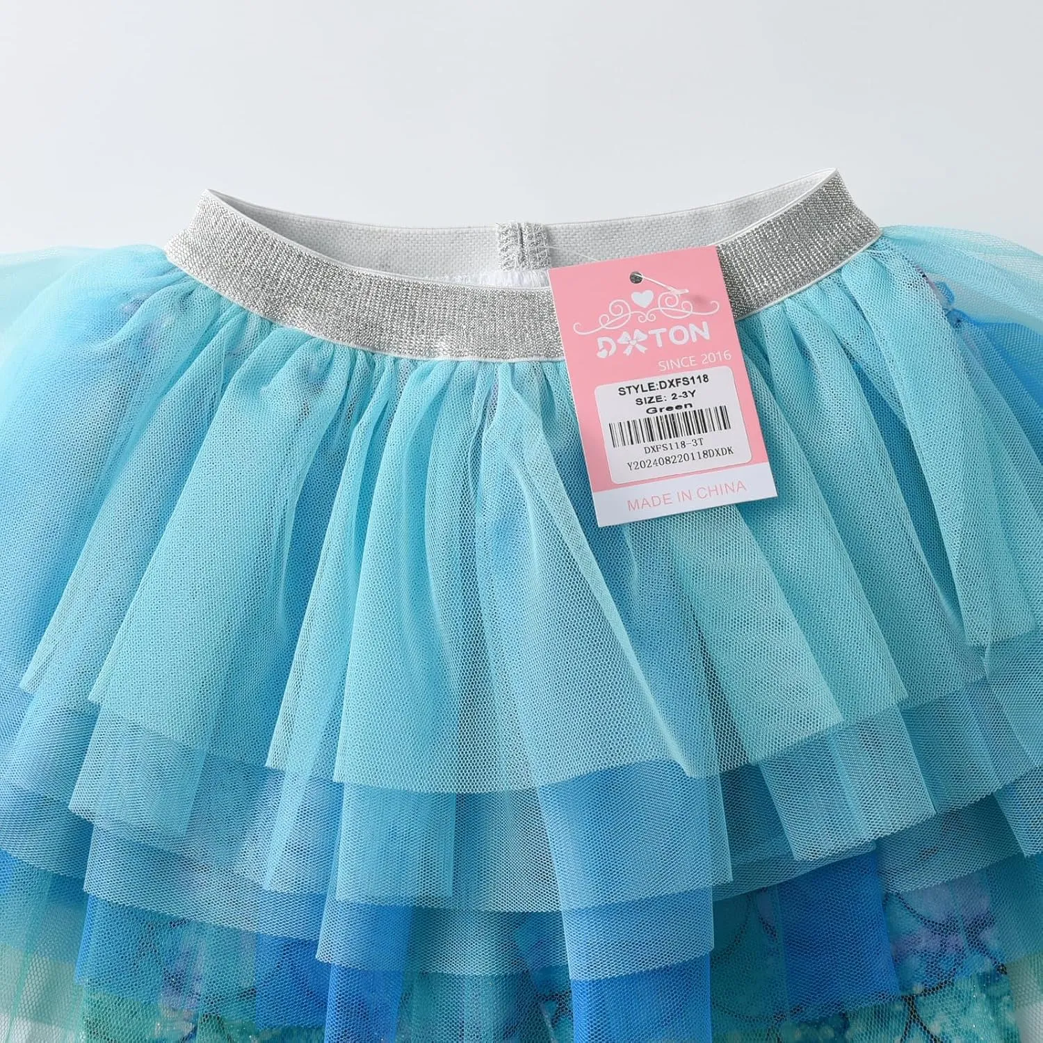 DXTON Toddler Girls Tutu Leggings with Skirt Stretchy Ruffle Capri Footless Skirted Pant Birthday Party for Kids 3-10 Years