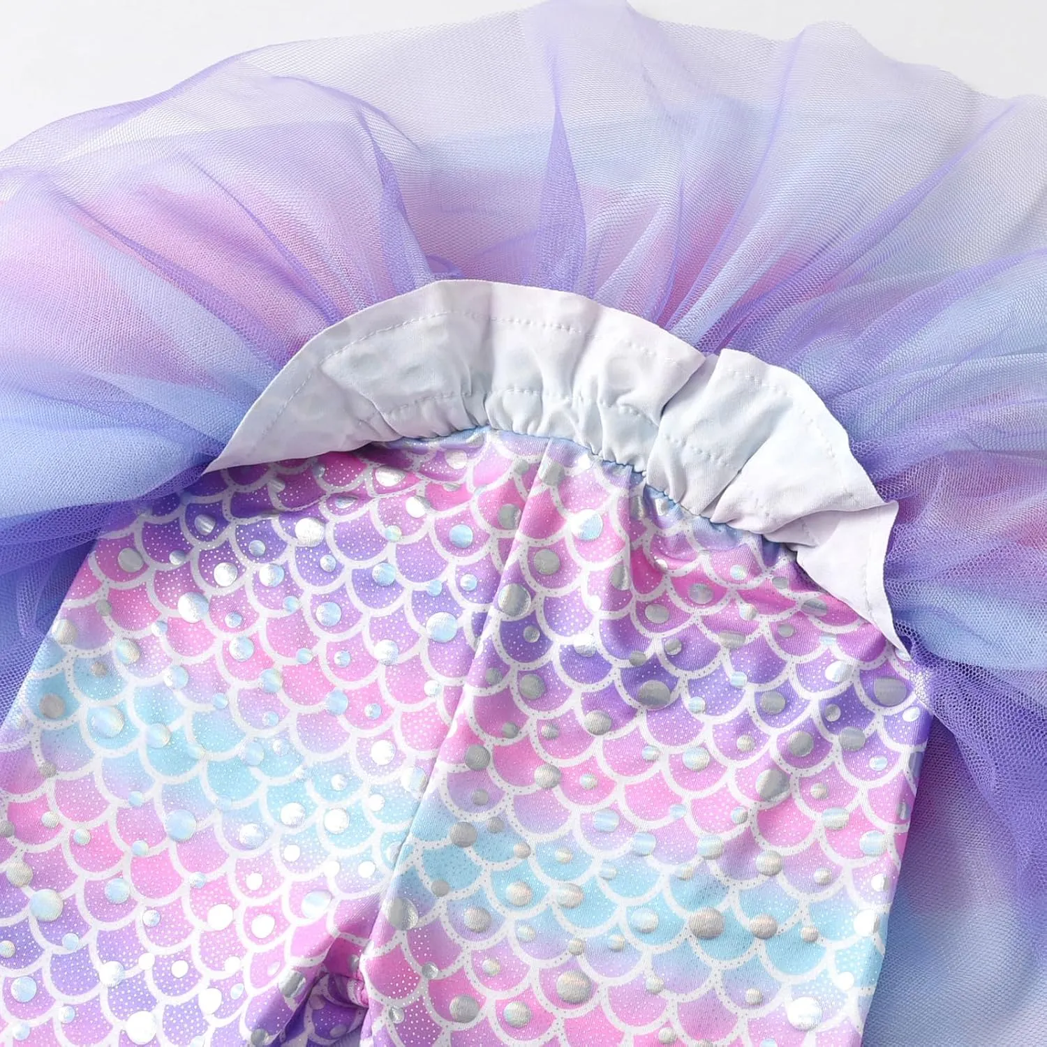 DXTON Toddler Girls Tutu Leggings with Skirt Stretchy Ruffle Capri Footless Skirted Pant Birthday Party for Kids 3-10 Years