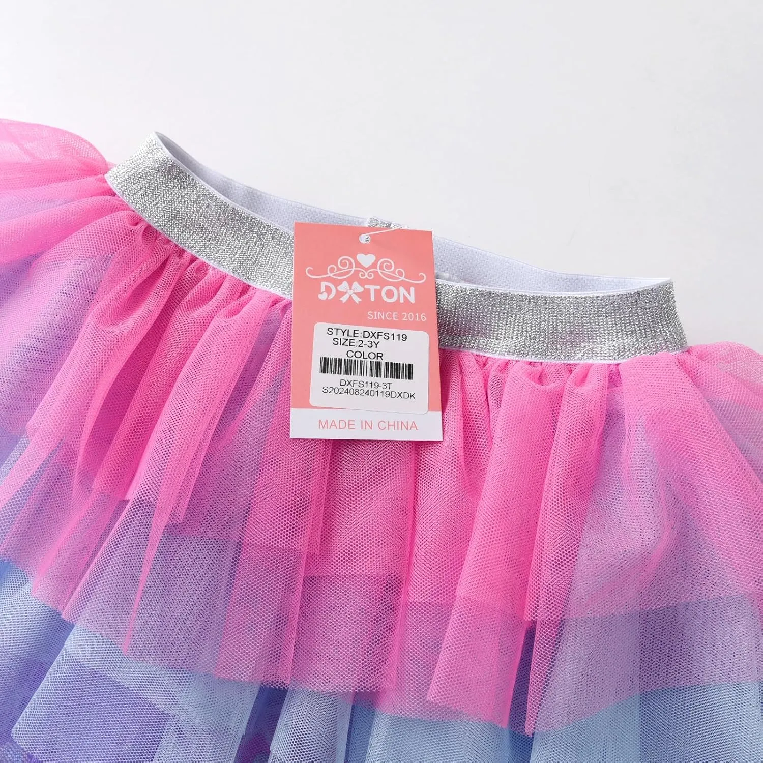 DXTON Toddler Girls Tutu Leggings with Skirt Stretchy Ruffle Capri Footless Skirted Pant Birthday Party for Kids 3-10 Years