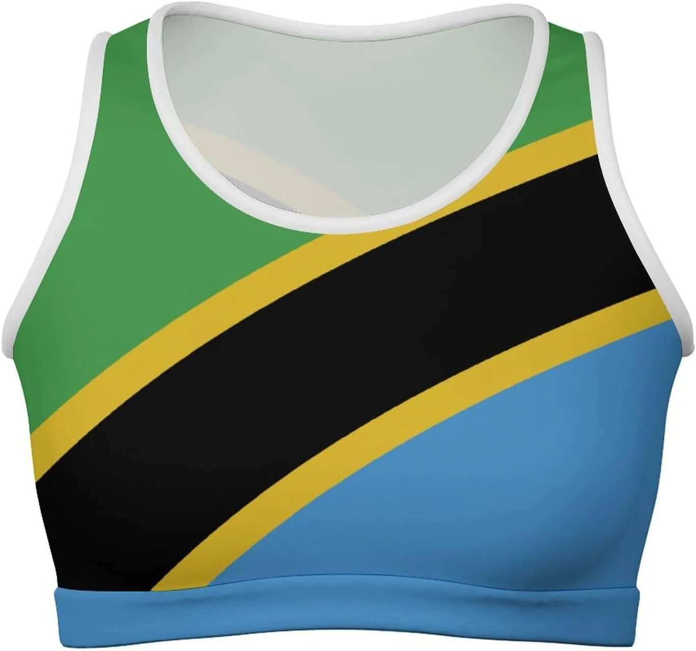 Ecuador Flag Basic Crop Tank Tops Sleeveless Soft Crop Top for Women