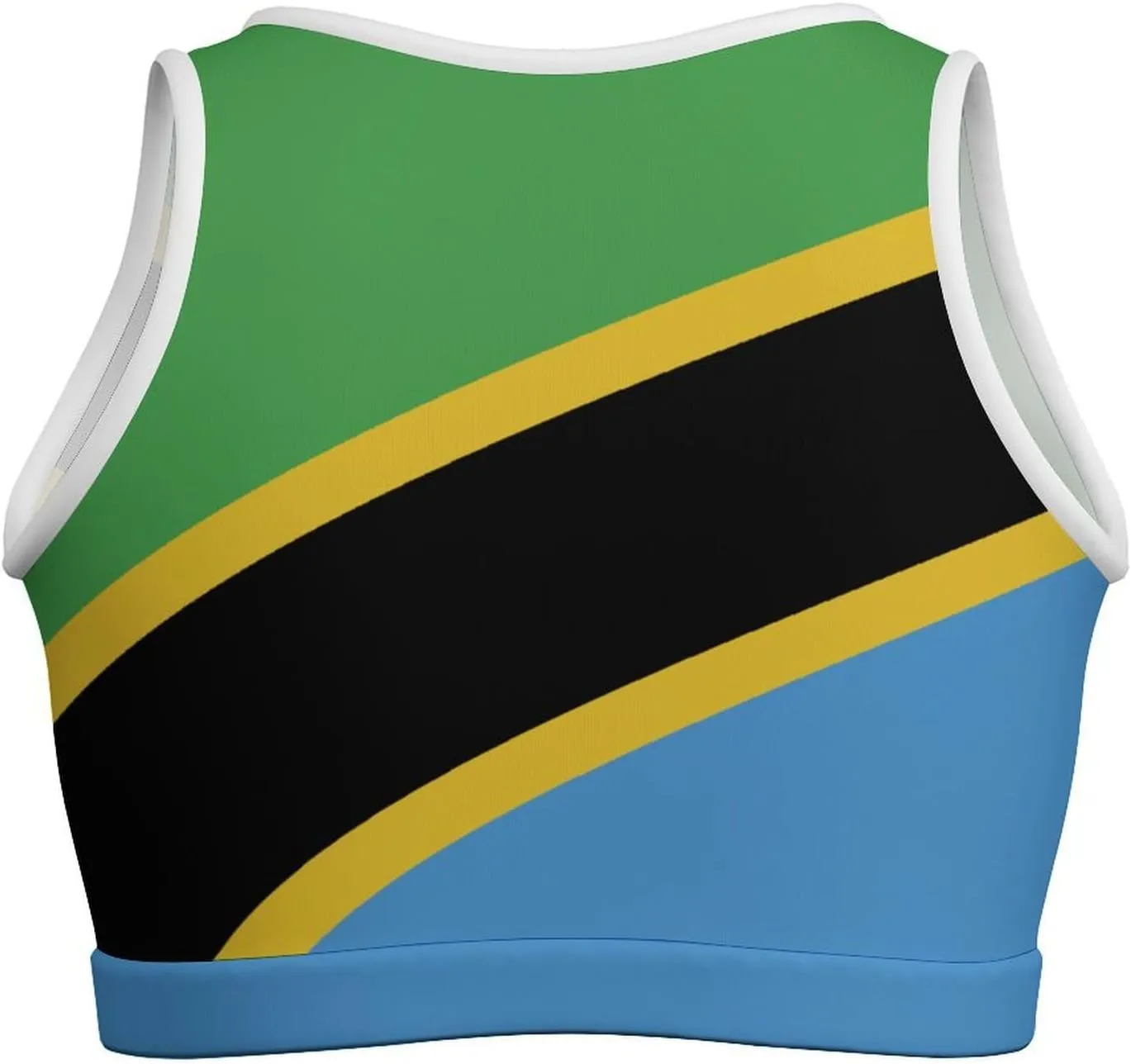 Ecuador Flag Basic Crop Tank Tops Sleeveless Soft Crop Top for Women