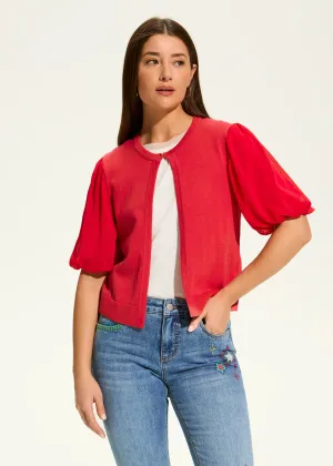 Eliana Elbow Sleeve Cardigan, Rouge - FDJ French Dressing 1225787