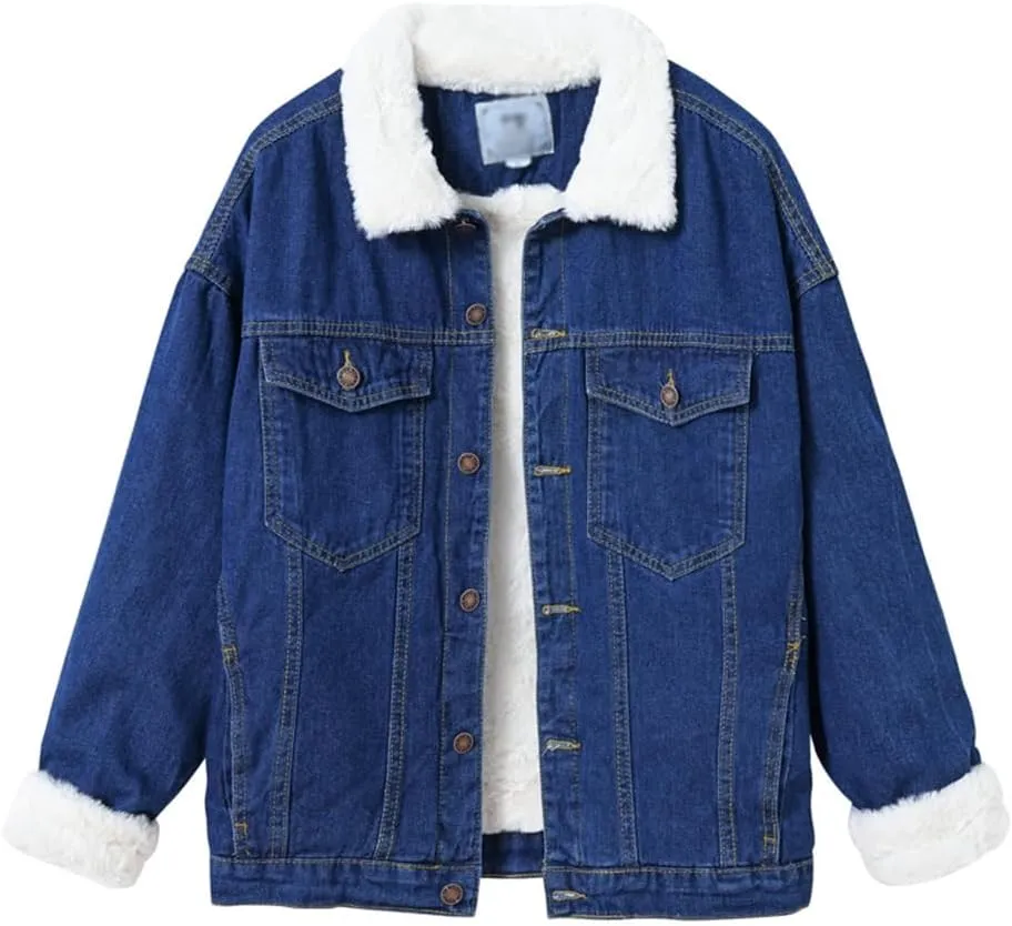 Fashion Mens Denim Trucker Jackets Slim Fit Mens Jeans Jacket Cotton Outwear Coat Long Sleeve Plus Size Male