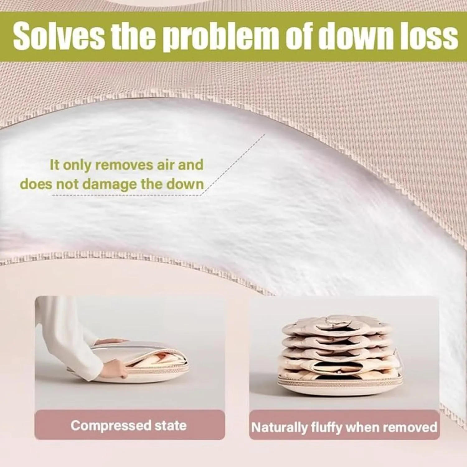Garment Bag For Closet,Down Jacket Compression Storage Bag,Space-Saving Hangable Garment Covers,Clothing Organizer Bags With Self-Compression Zipper