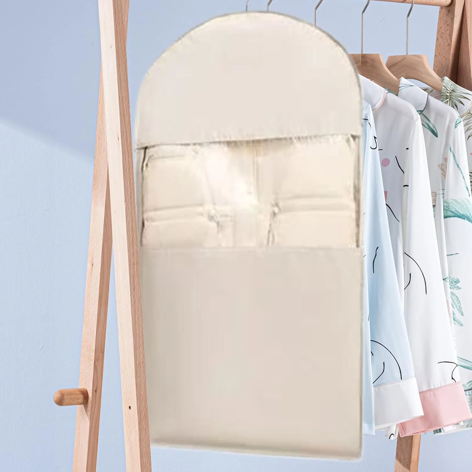 Garment Bags for Hanging Clothes - Suit Garment Bag | Coat Pouch for Closet Storage | Multifunctional Dustproof Garment Protective Bag with Compression Zipper for Suits, Coats, Jackets and Shirts