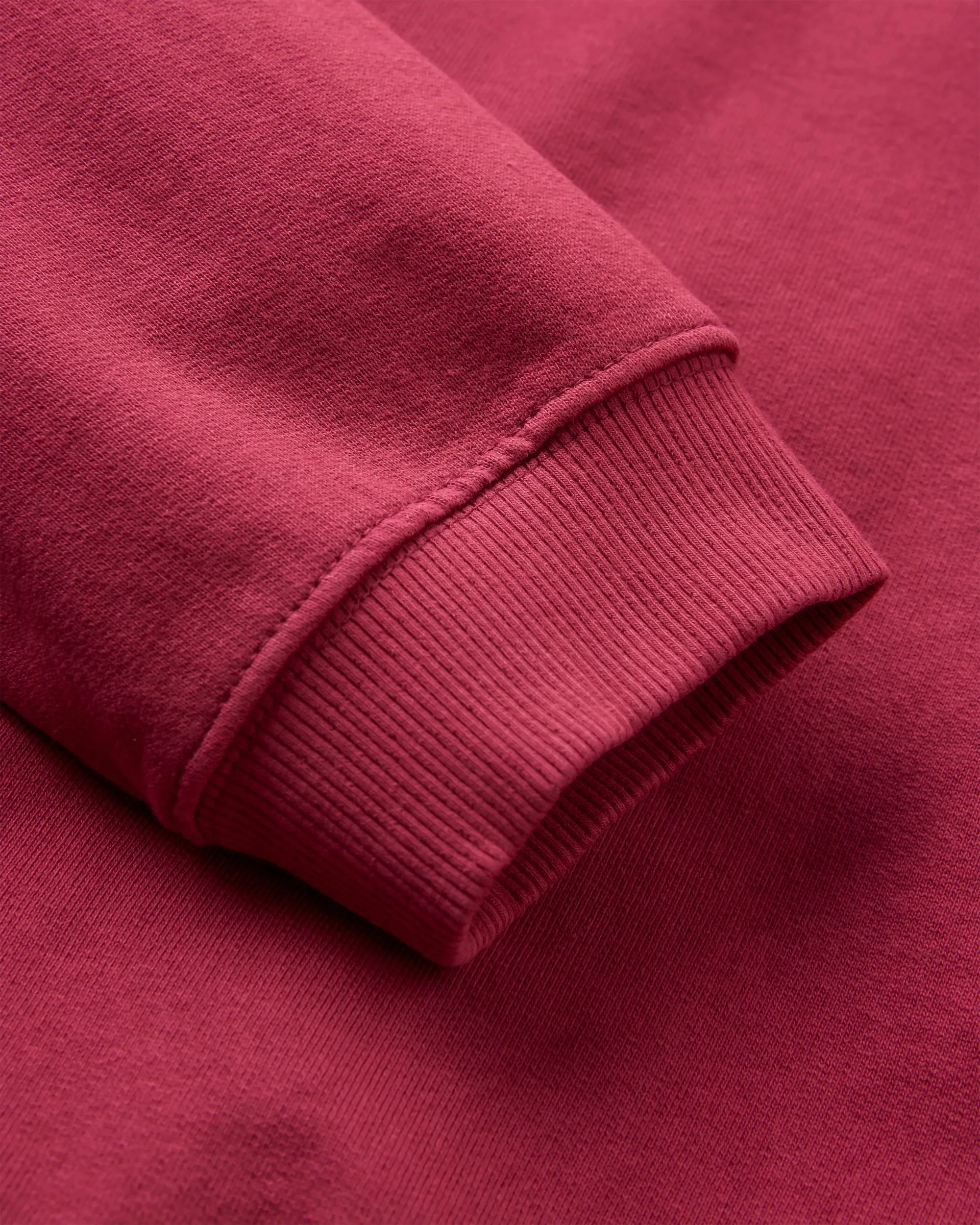 Heritage Recycled Cotton Oversized Sweatshirt - Cranberry