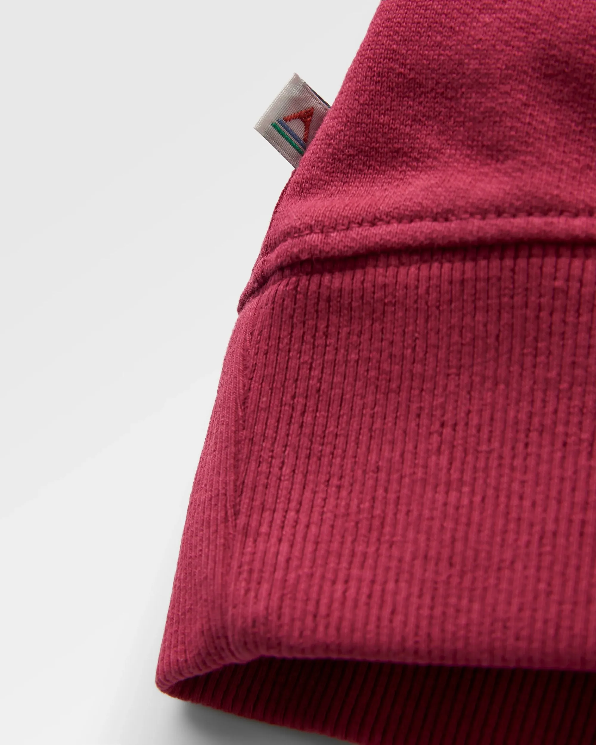 Heritage Recycled Cotton Oversized Sweatshirt - Cranberry