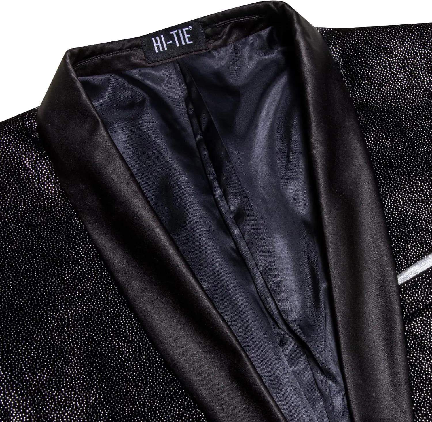 Hi-Tie Mens Suit Blazer Slim Fit Tuxedo Suits Jacket Shawl Lapel Collar Solid One Button Wedding Dinner Prom Blazer Jackets