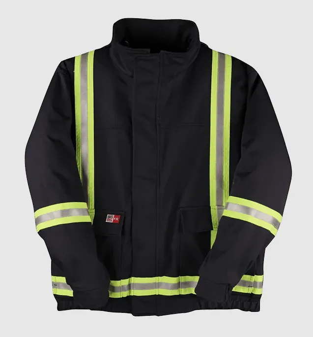 Jacket - Big Bill Westex UltraSoft®  Flame-Resistant Unlined 3-in-1 Reflective Bomber Jacket, L495US9🍁