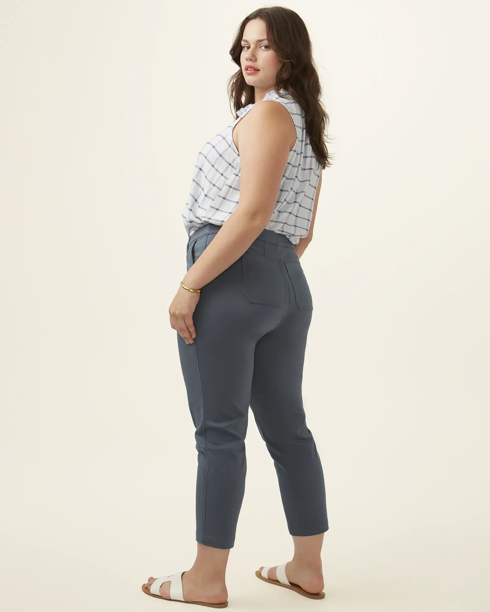 Jayden Ankle Pant | Charcoal Grey