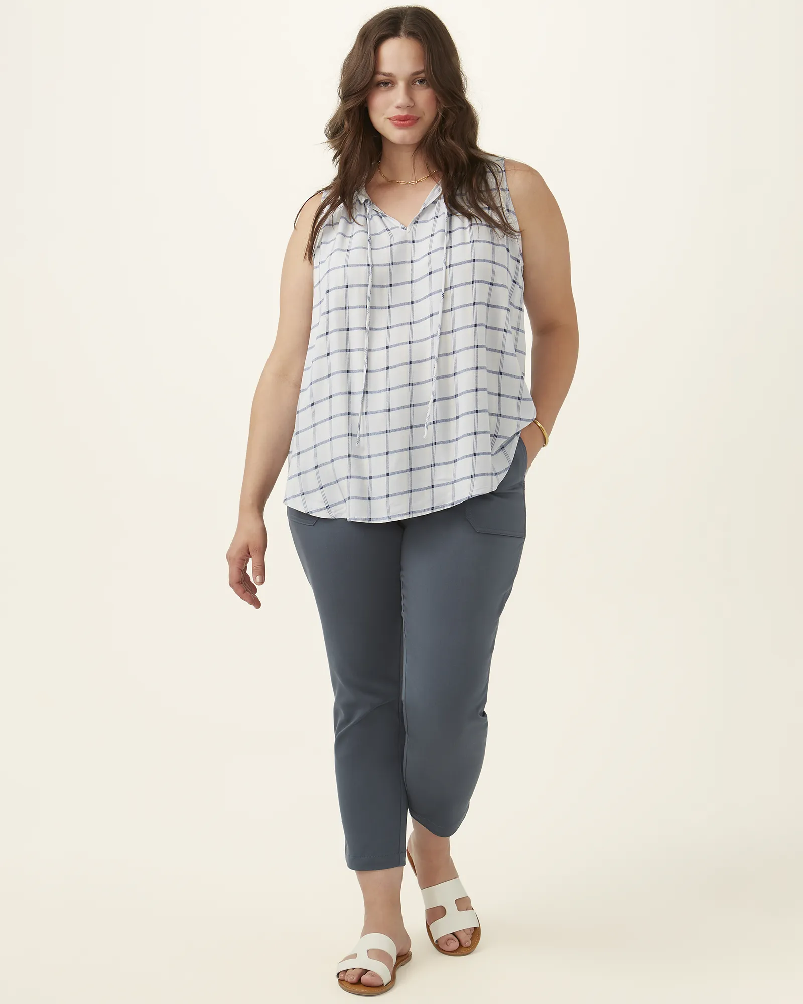 Jayden Ankle Pant | Charcoal Grey