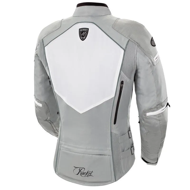 Joe Rocket Atomic 5.0 Women's White/Silver Textile Jacket