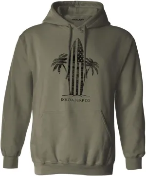 Koloa Surf Men's Retro USA Surfboards Logo Heavyweight Pullover Hoodies in XS-5XL