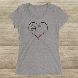 Ladies'"Fly Love" short sleeve t-shirt