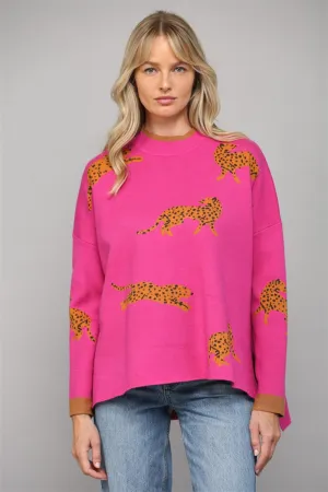Leaping Leopard Sweater