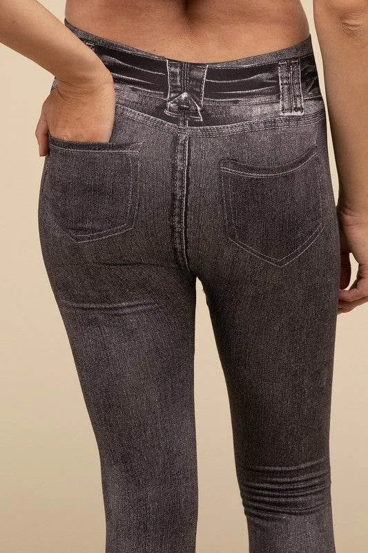 Lilou High-Rise Waist Stretchy Fit Denim Leggings